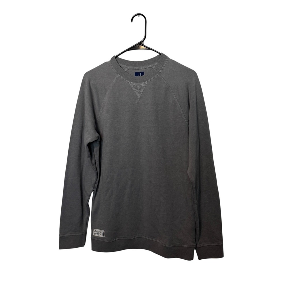 Johnnie O Sweatshirt Mens Small Gray Pullover Sweater Fleece Crewneck Golf NWOT